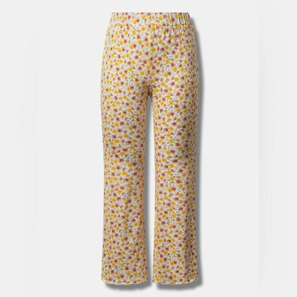 Festi Super Soft Slub Flare 70’s floral Leg Pants size 1X #1319 - Picture 3 of 9